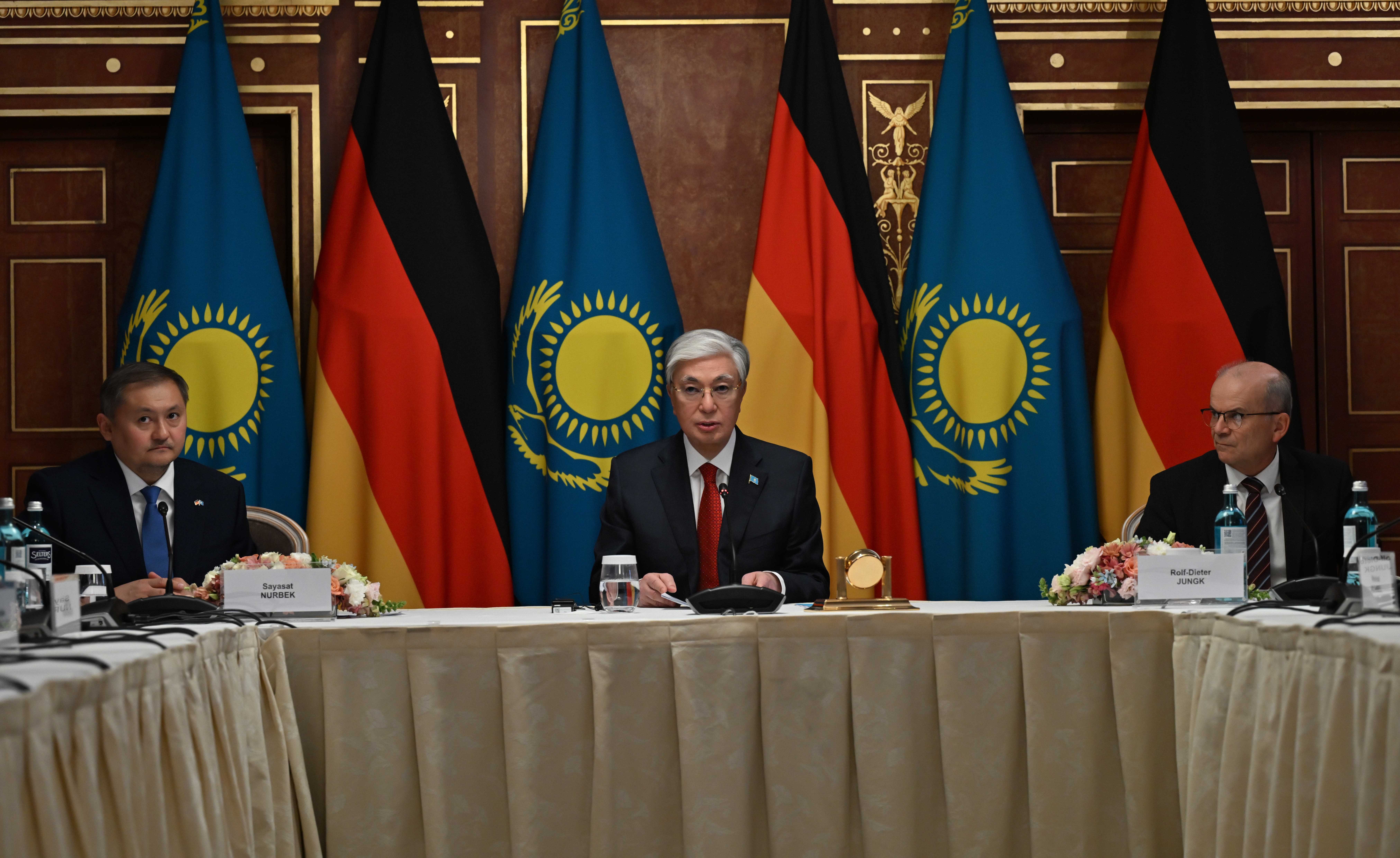 KazNARU РЕКТОРЫ МЕМЛЕКЕТ БАСШЫСЫНЫҢ ГЕРМАНИЯ ЖОО БАСШЫЛАРЫМЕН КЕЗДЕСУІНЕ ҚАТЫСТЫ